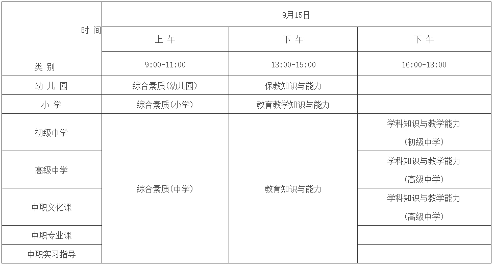 2024年下半年安徽省中小學(xué)教師資格考試筆試公告